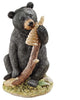 14" Wildlife Black Bear Cub Statue Sculpture Figurine