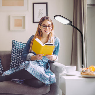 Brightech Litespan LED 2nd Edition Reading Floor Lamp with Cool, Soft & Warm, Je