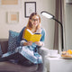 Brightech Litespan LED 2nd Edition Reading Floor Lamp with Cool, Soft & Warm, Je