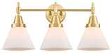 Innovations 447-3W-SG-G41 3-Light Bath Vanity Light, Satin Gold