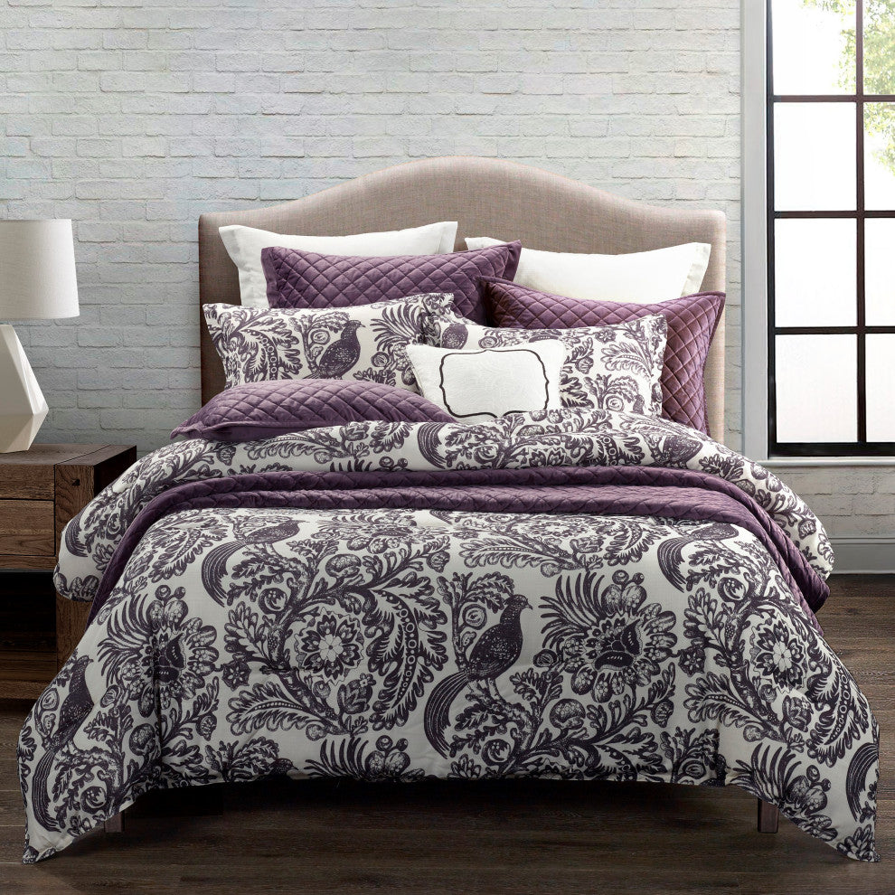 Augusta Toile 3 Piece Queen Comforter Set