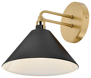 Lark Milo Small Single Light Sconce, Lacquered Brass