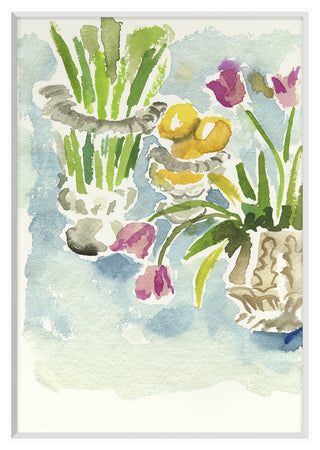 Crystal Vase Fine Art Print, White, 40"x28"