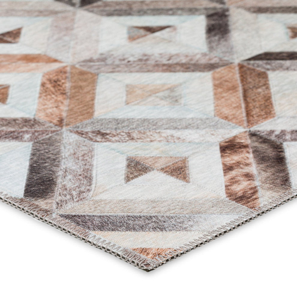 Indoor/Outdoor Stetson SS7 Flannel Machine Washable 8' x 8' Round Rug