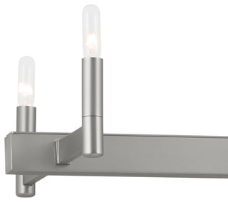 Kichler Erzo 50" 10 Light Linear Chandelier, Satin Nickel, 52614SN