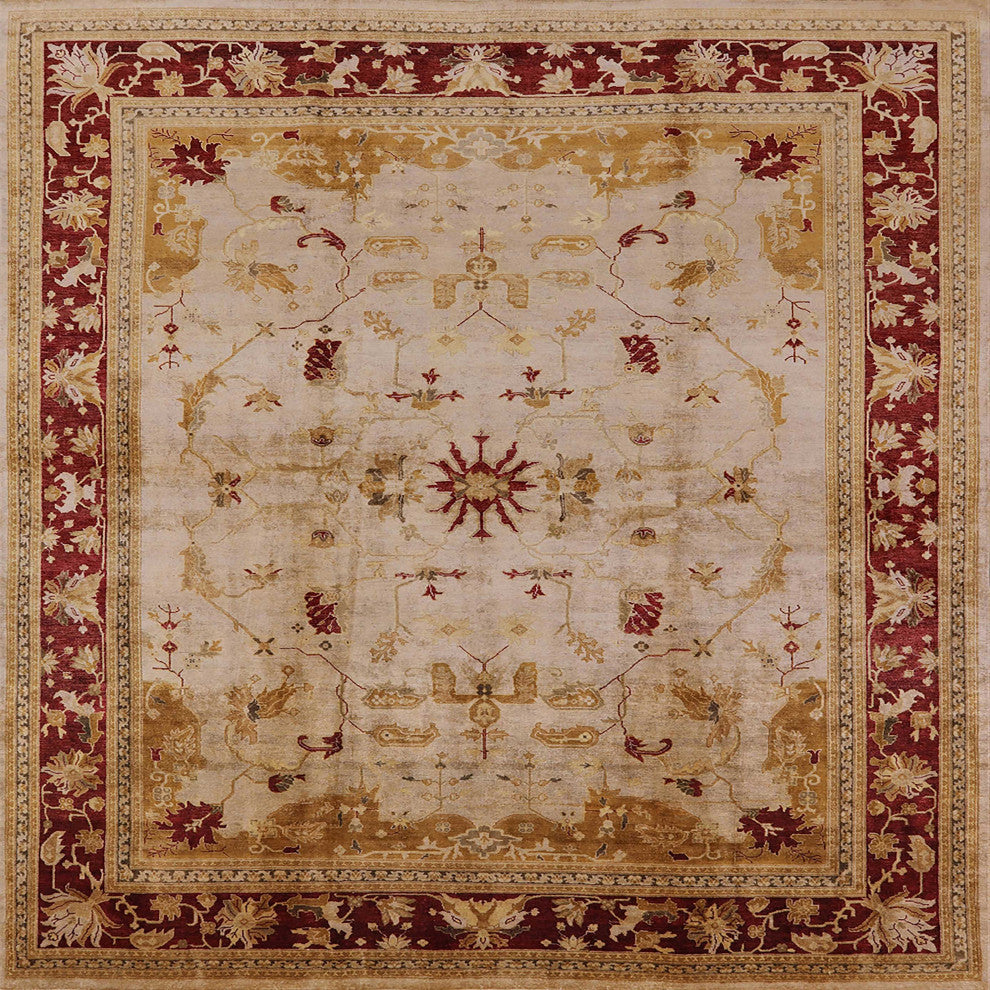 Ahgly Company Indoor Square Mid-Century Modern Area Rugs, 5' Square