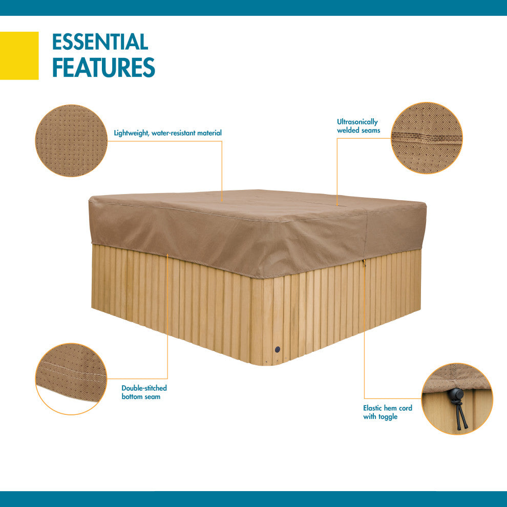 Duck Covers Essential 94" Square Hot Tub Cover Cap
