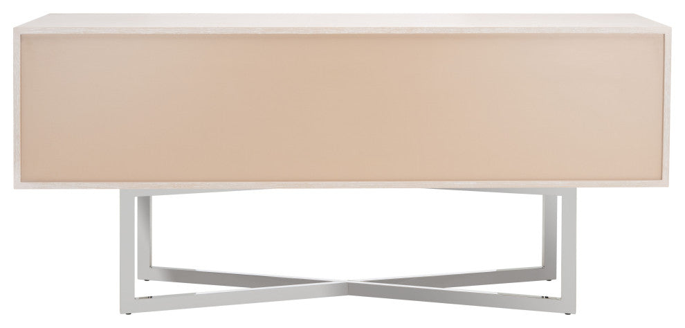 Safavieh Couture Zena Nickel Buffet , Light Grey