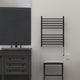 Radiant Square Hardwired plug in combo Towel Warmer, Matte Black