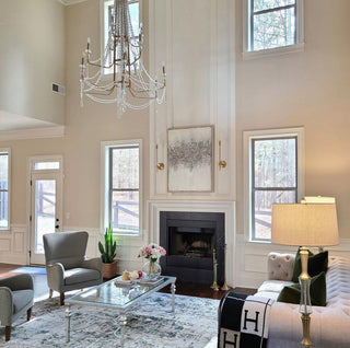 Barcelona 12-Lt 3-Tier Crystal Chandelier - Onyx