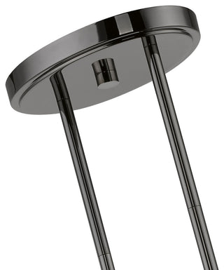 Willow 4 Light Black Chrome Linear Chandelier