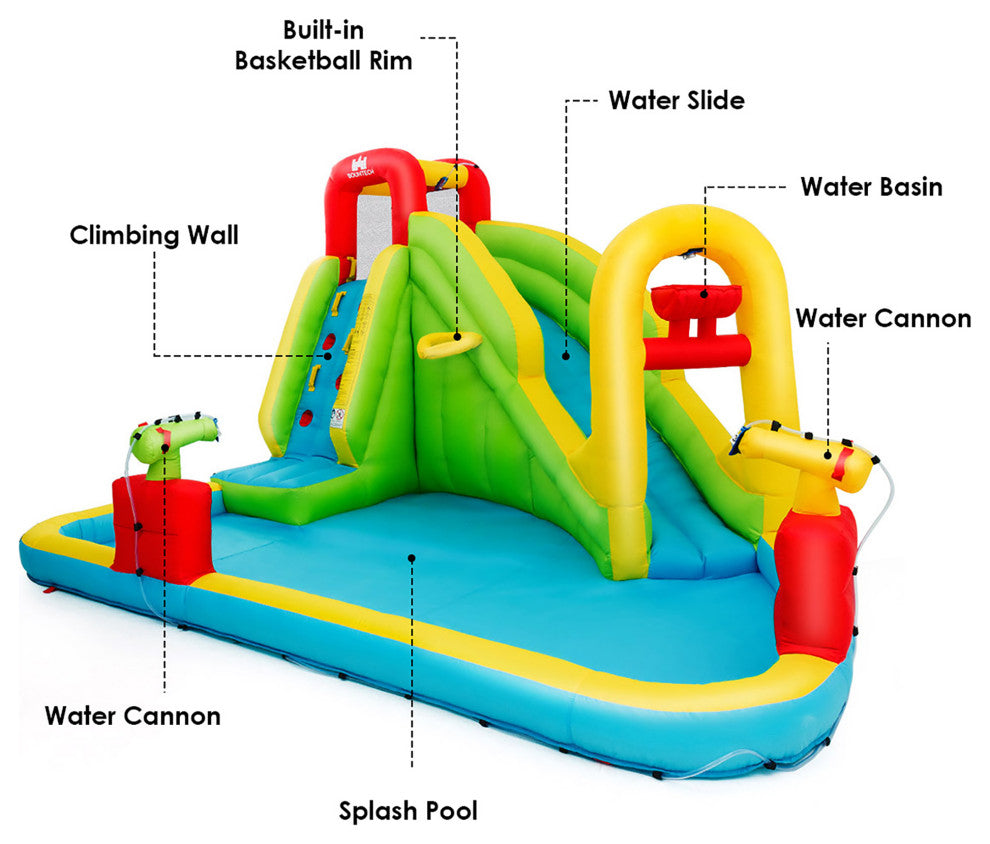 Costway Inflatable Water Slide Kids Bounce House Without Blower