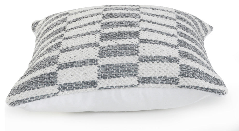 Grayscale Dimensions Throw Pillow