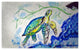 Betsy Drake Yellow Sea Turtle Door Mat 30x50