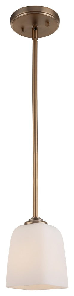 Woodbridge Lighting Blaire Mini-Pendant, Brushed Brass