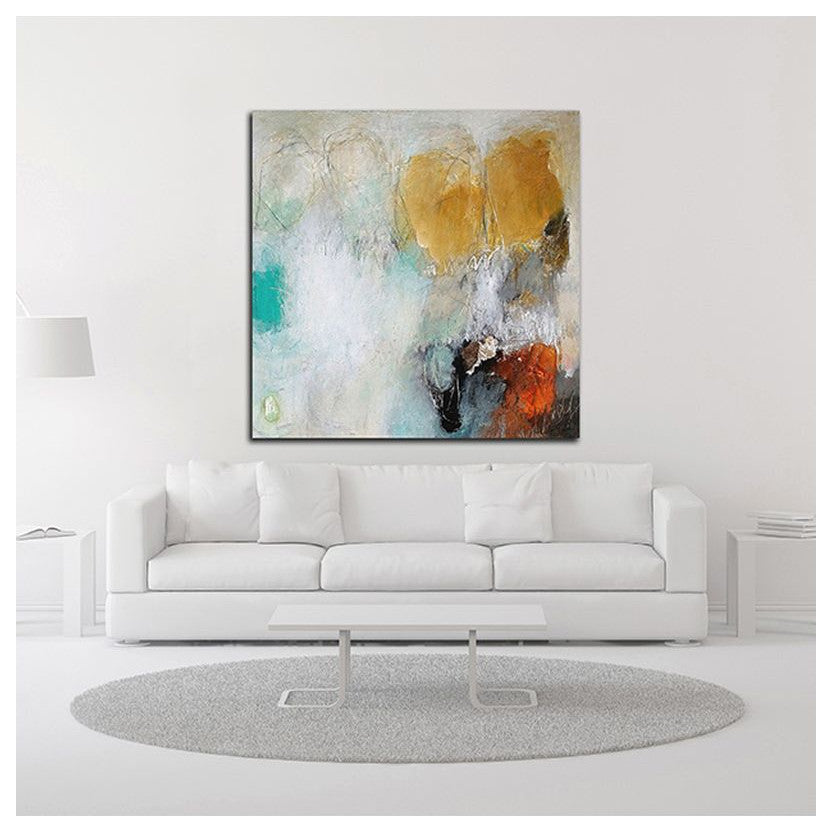 "Fears Burn Down" by Nicole Hoeft, Print on Canvas, 18"x18"