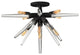 Fredrick Ramond Ariel Large Semi-Flush Mount, Black*