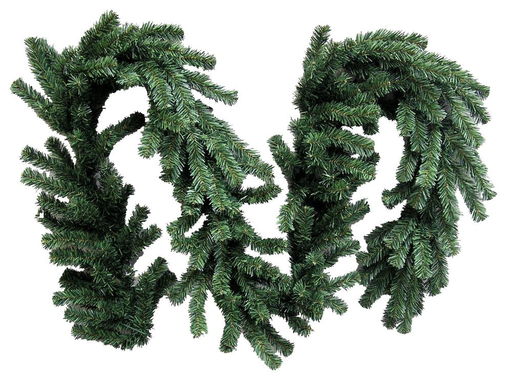 180 Tips Canadian Christmas Pine 9 Feet x 14"W Garland