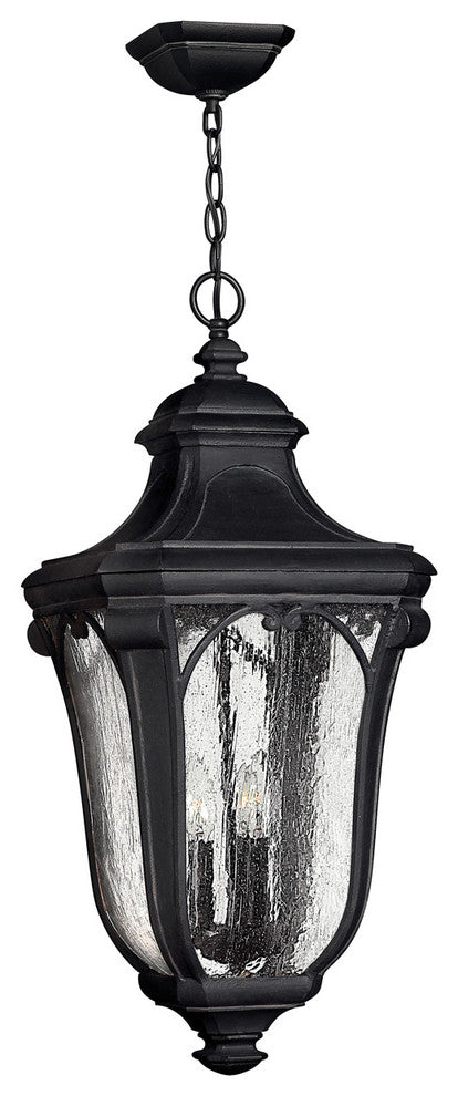 Hinkley Trafalgar 3 Light Museum Black Hanging Lantern, 1312MB