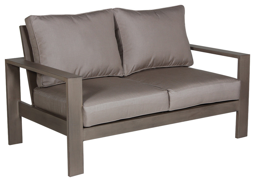 Aruba Aluminum Love Seat with Sunbrella Fabric