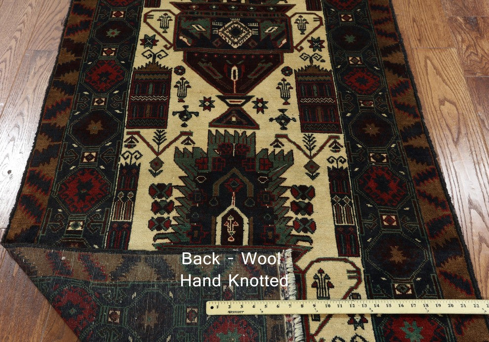 3'x6 Hand Knotted Persian Area Rug, W2420