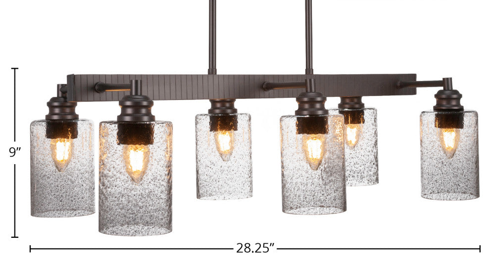 Edge 6-Light Bar, Smoke Bubble