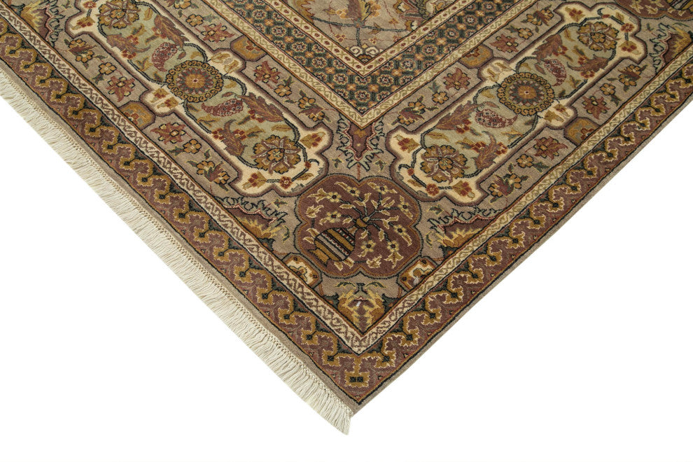 Rug N Carpet - Hand-Knotted Oriental 8' 0" x 11' 1" Decorative Oushak Area Rug