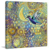 "Hummingbird 2" Painting Print on Canvas