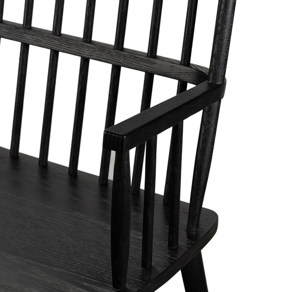 Aspen Large Bench-Black Oak