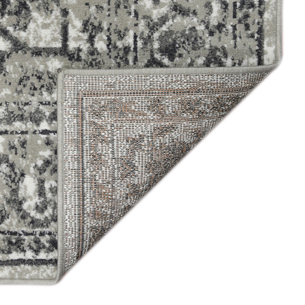 Alpine Fany Power-Loomed Polypropylene Area Rug, Dark Gray, 9'2"x12'2"