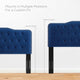 Tufted Headboard, King Size, Velvet, Blue Navy, Modern Contemporary, Bedroom