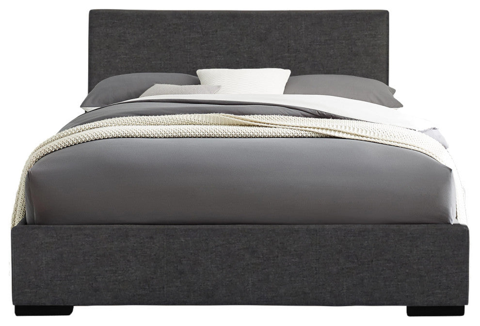 Camden Isle Abbey Gray Bed, Queen