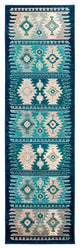 Surya Paramount PAR-1122 6'7"x9'6" Rug, Dark Blue/Aqua/Teal/Light Gray/Cream
