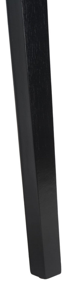 Safavieh Jo Upholstry Stackable Dining Chair, Black/Creme