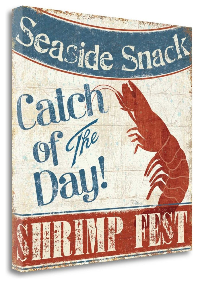 "Fresh Seafood III" By Pela Studio, Giclee Print on Gallery Wrap Canvas