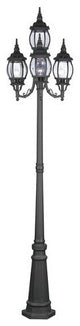 Livex Lighting 4 Light Black Outdoor 4 Head Post - 7711-04