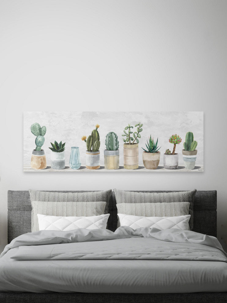 "Just Another Succulent" Painting Print on Wrapped Canvas