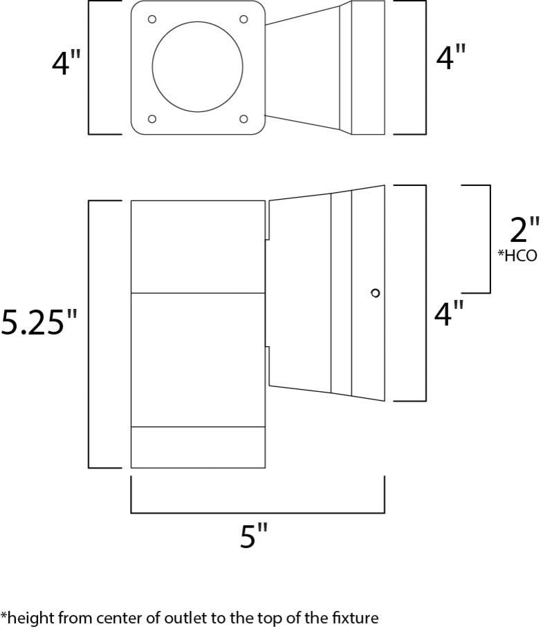 Maxim Lighting Lightray 1-Light LED Wall Sconce, Brushed Aluminum - 86108AL