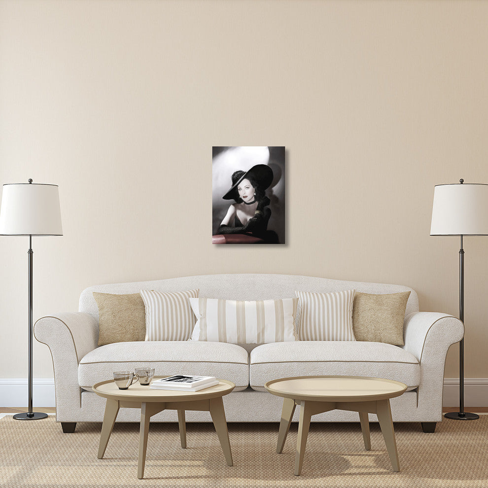 "Hedy Lamarr" Stretched Canvas Giclee by Hollywood Photo Archive, 23"x30"
