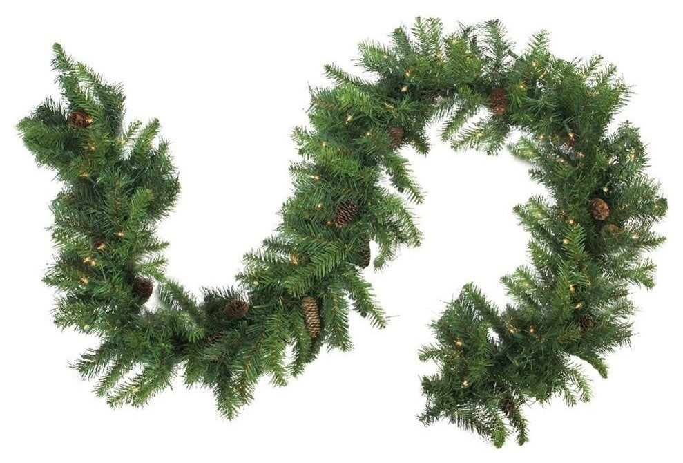 Pre-Lit Dakota Red Pine Garland, 9'x16"
