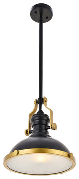 Living District Eamon 1-LT Pendant LD5001D13BRB - Matte Black