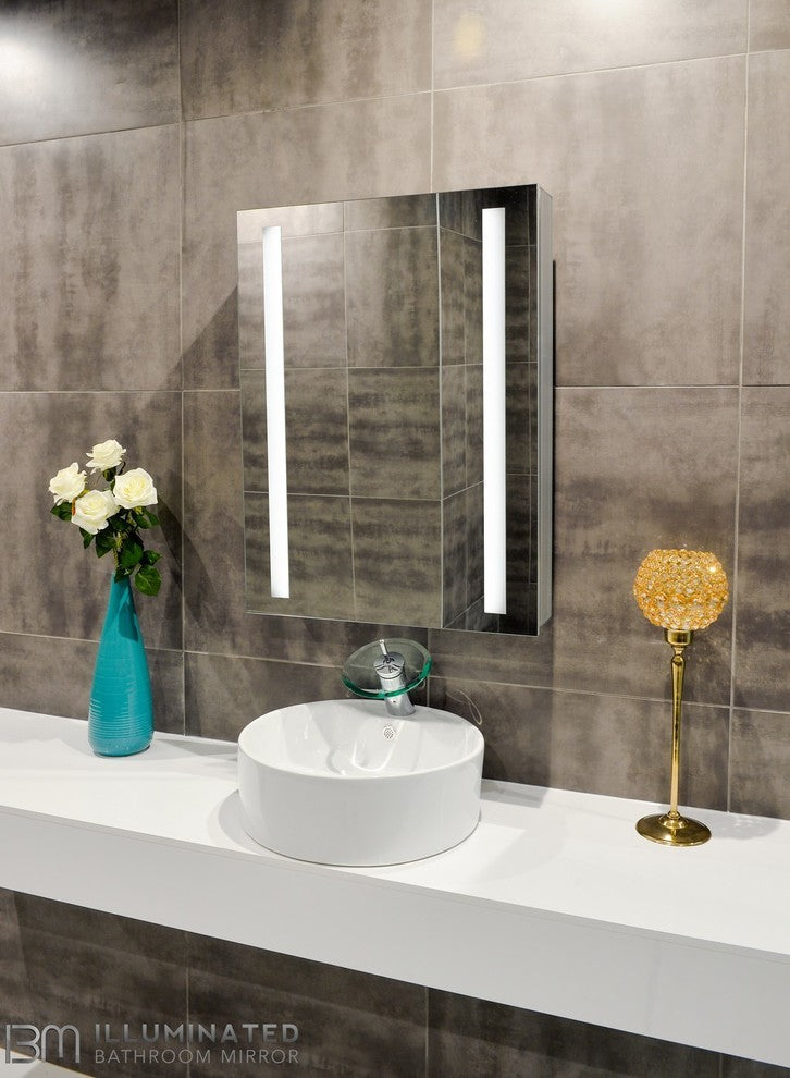 IB Dimmable Mirror Lighted Bathroom Cabinet Verano  24"x5 1/4"x32" 6000 K