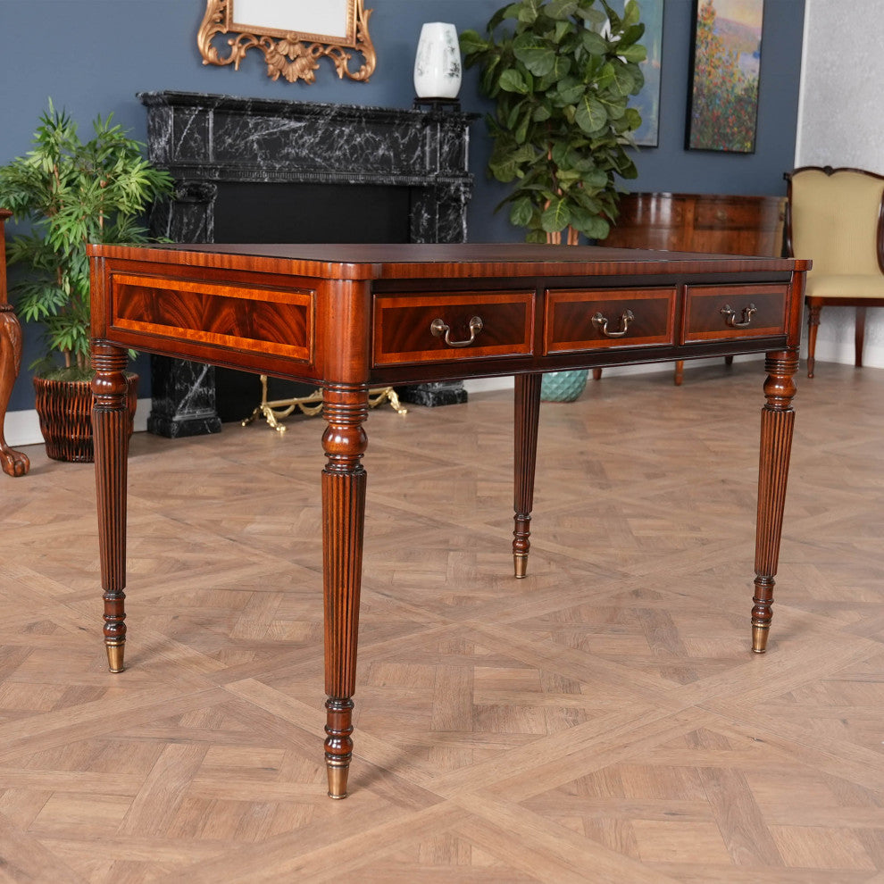 Sheraton Mahogany Desk, Mahogany Desk