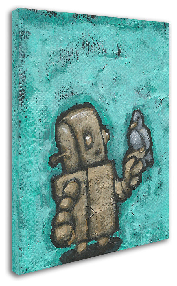 'Weebot Bird' Canvas Art, 24x18