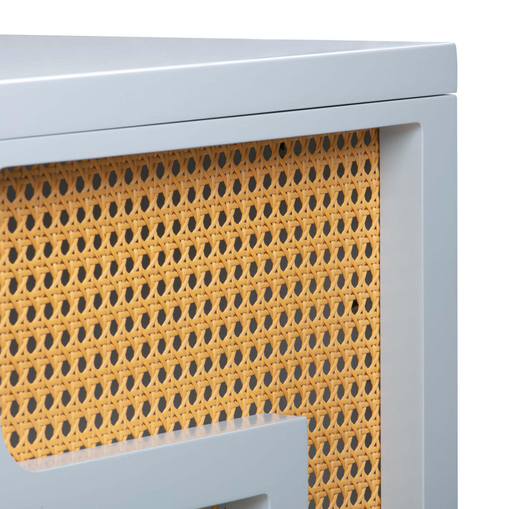 Suzie Rattan Executive Desk, Blue
