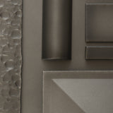 Dorset Dark Sky Friendly Post Light, Coastal Dark Smoke/Opal Glass