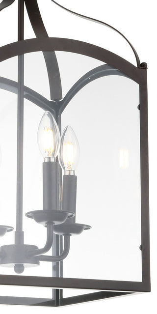 Ruth 4-light Lantern Metal LED Pendant, Oil Rubbed Bronze, 11"