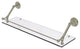 Prestige Monte Carlo 30" Floating Glass Shelf With Rail, Polished Nickel