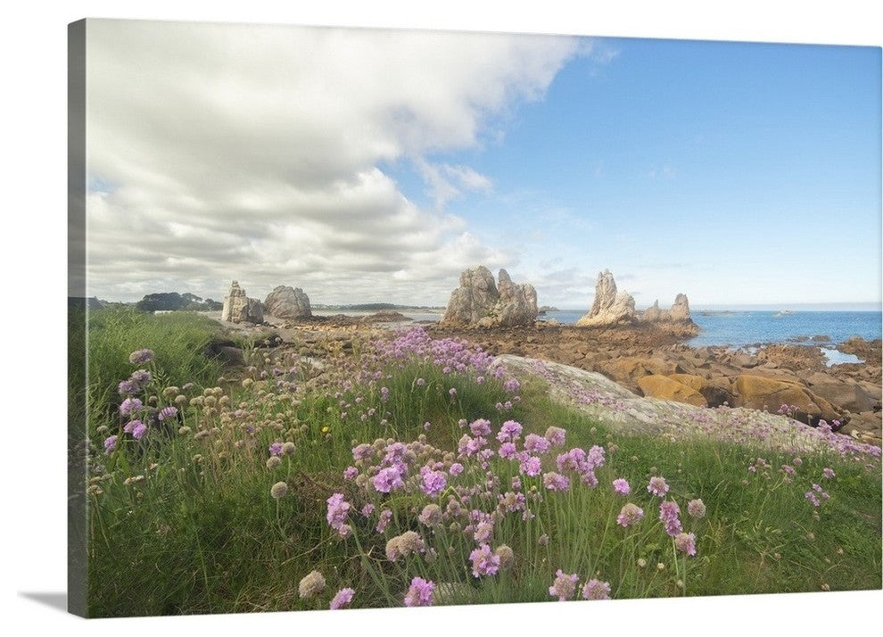 "Aiguilles Port Scaff Bretagne" Wrapped Canvas Art Print, 36"x24"x1.5"
