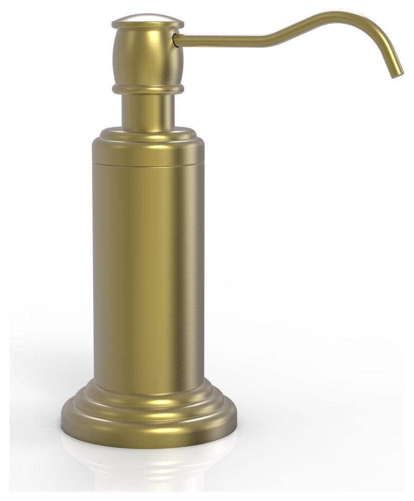 Waverly Place Vanity Top Soap Dispenser, Satin Brass